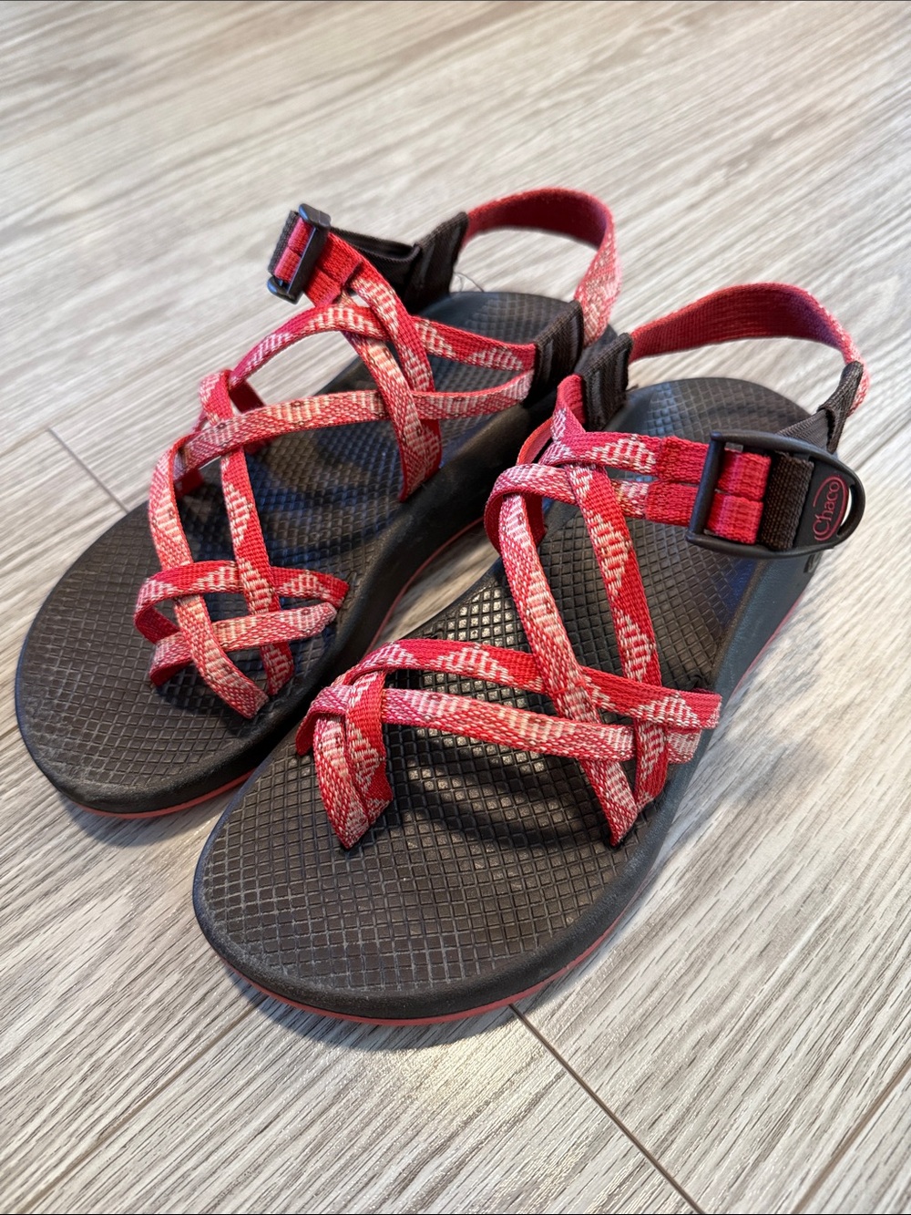 Chaco Red Strappy Sport Sandal